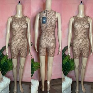 Pretty F print Rompers